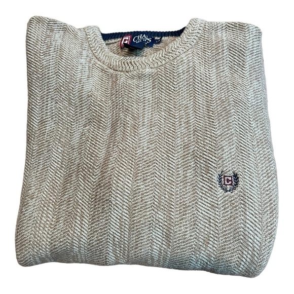 Chaps classic knit beige sweater size L - Picture 3 of 3